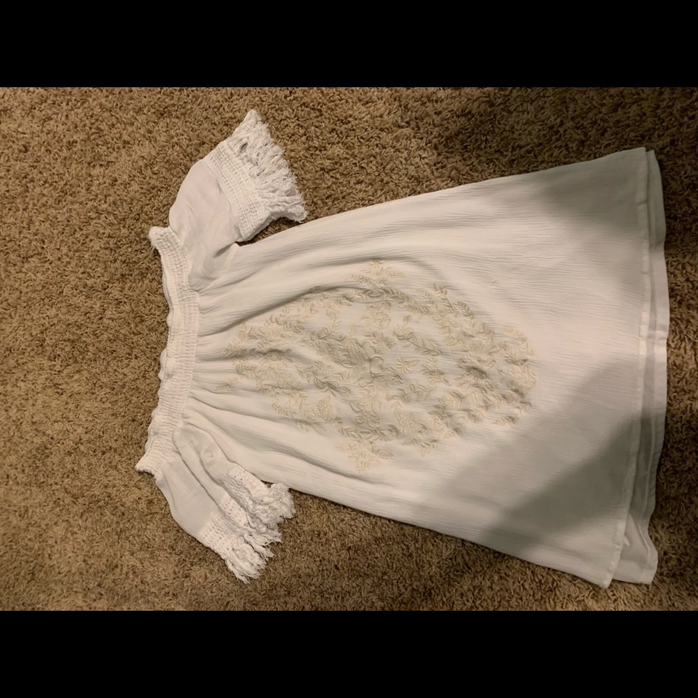 White Off the should dress